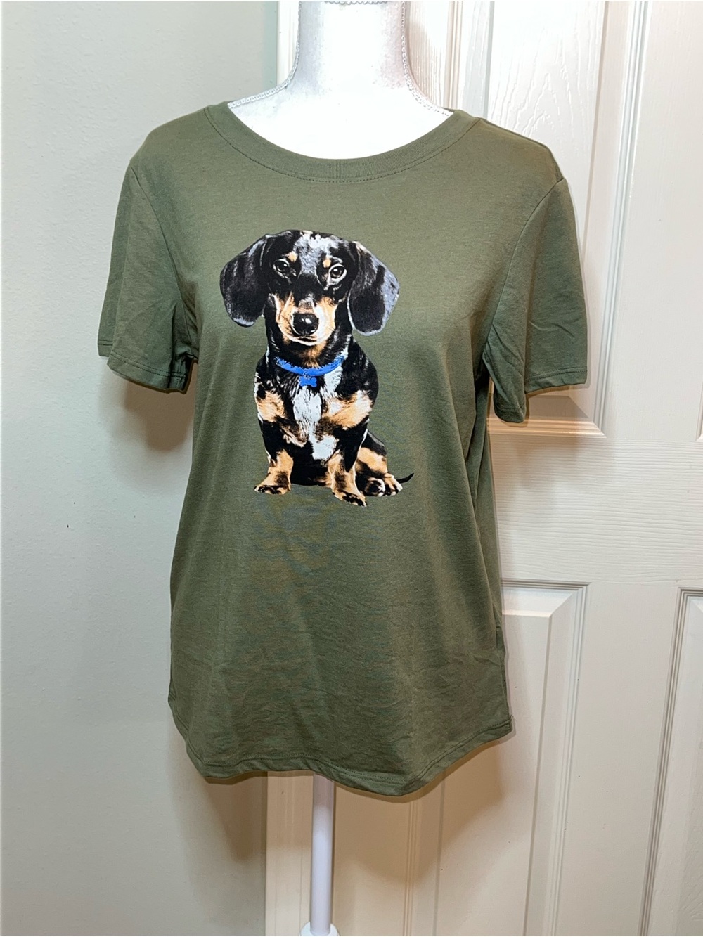 ZOE + LIV Dachshund Graphic Short Sleeve Tee